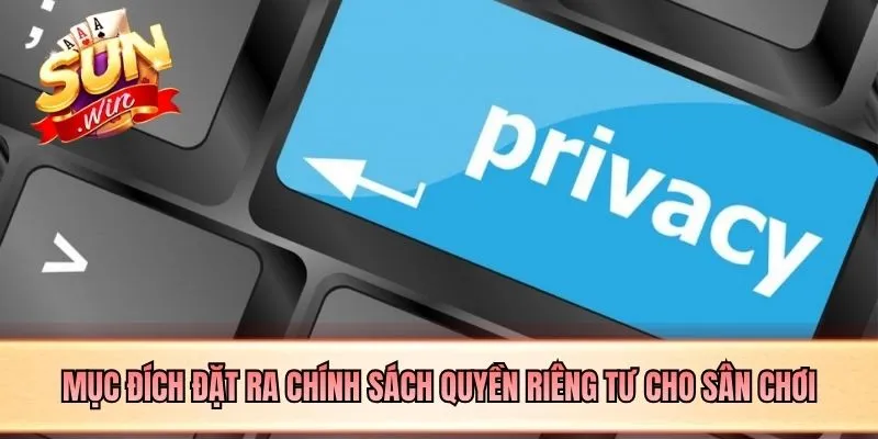 Mục đích đặt ra chính sách quyền riêng tư cho sân chơi