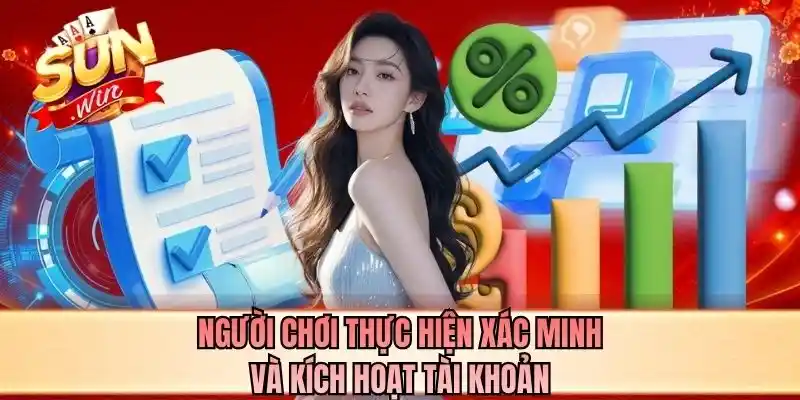 Người chơi thực hiện xác minh và kích hoạt tài khoản